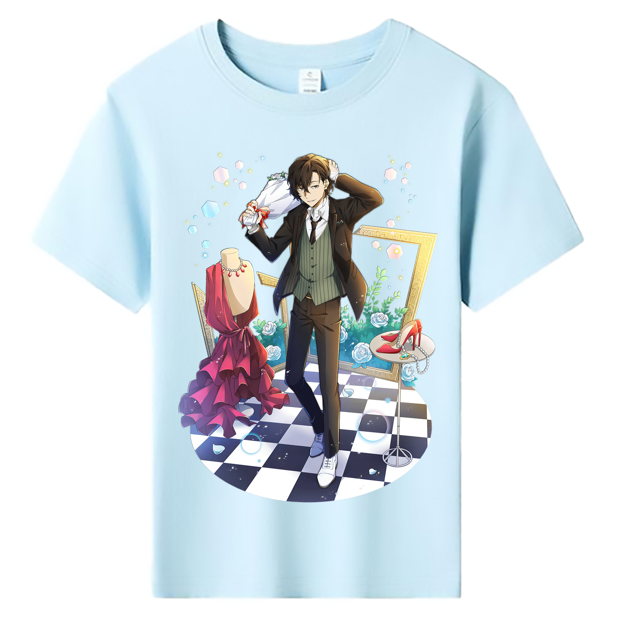 （画像用） 文豪ストレイドッグス Bungo Stray Dogs 綿100％キッズTシャツ（フロントプリント）